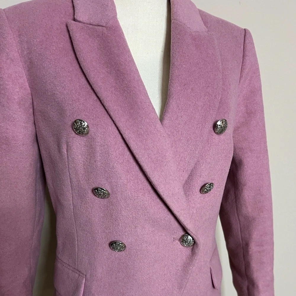 🌸🌺🌷White House Black Market Pink Blazer with Silver Buttons - Picture 8 of 16